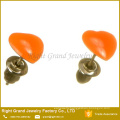 Fashion Surgical Steel Epoxy Coated Heart Shaped Earring Studs